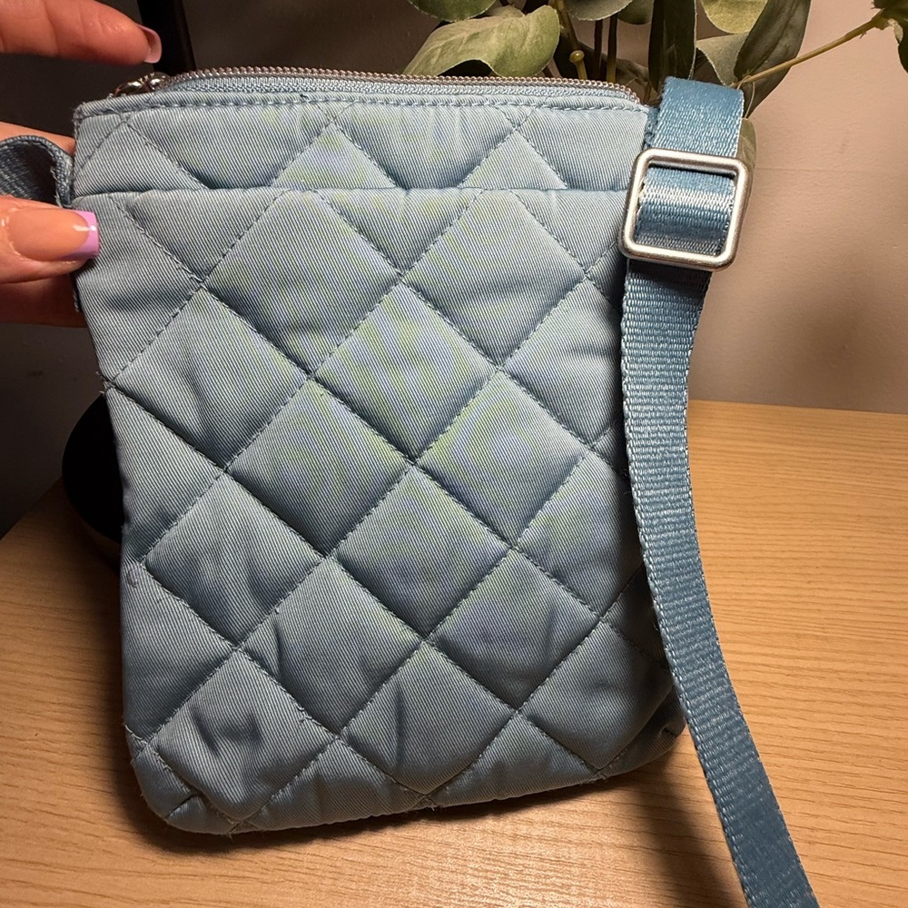 Vera Bradley Blue Quilted Crossbody Bag - Picture 10 of 11